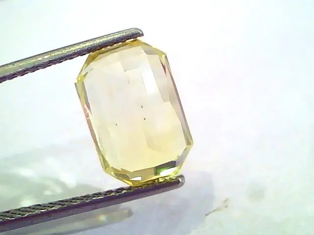 7.35 Ct Unheated Untreated Natural Ceylon Yellow Sapphire Gems AAA