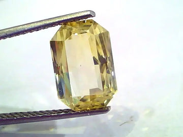 7.35 Ct Unheated Untreated Natural Ceylon Yellow Sapphire Gems AAA