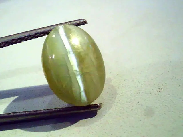 7.40 Ct Certified Untreted Natural Chrysoberyl Cats Eye,Lehsunia