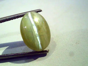 7.40 Ct Certified Untreted Natural Chrysoberyl Cats Eye,Lehsunia