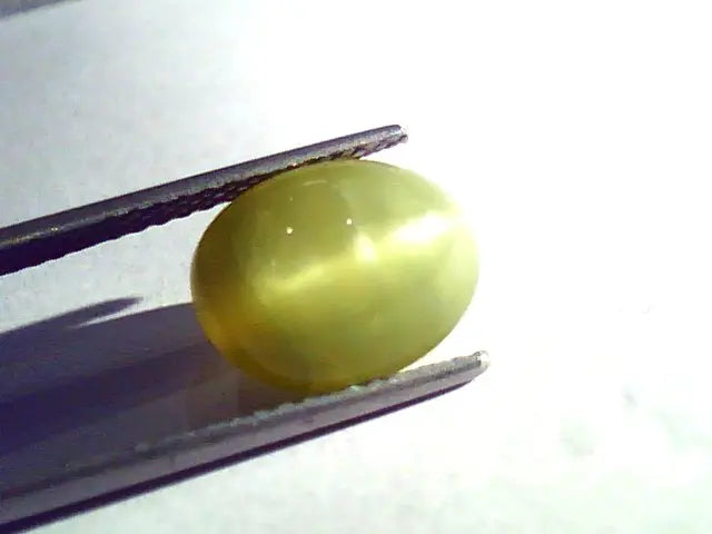7.45 Ct Certified Untreted Natural Chrysoberyl Cats Eye,Lehsunia