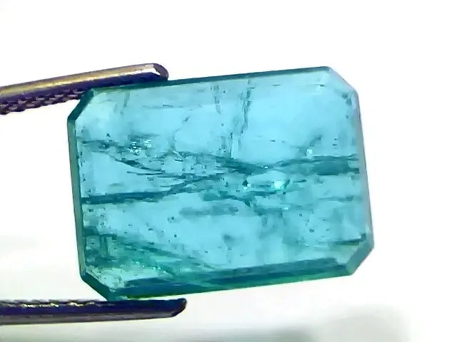 7.49 Ct Certified Untreated Natural Zambian Emerald Gemstone Panna - Venus Gems