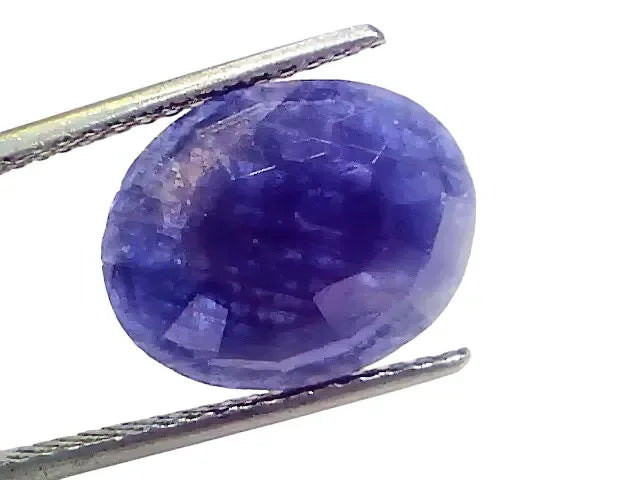 7.50 Ct Certified Unheated Untreated African Blue Sapphire Neelam Stone - Venus Gems