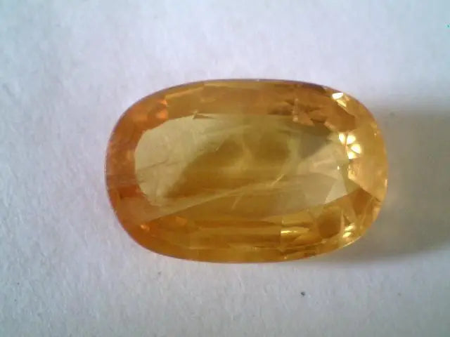 7.50 Ct Premium Grade Natural Bangkok Yellow Sapphire,Pukhraj