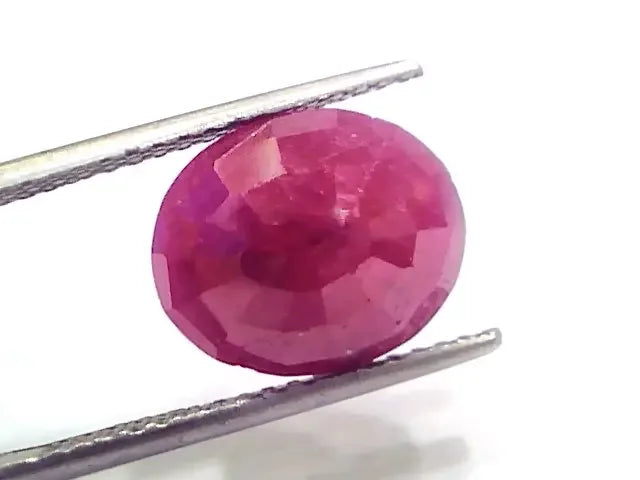 7.56 Ct Certified Unheated Untreated Natural New Burma Ruby - Venus Gems