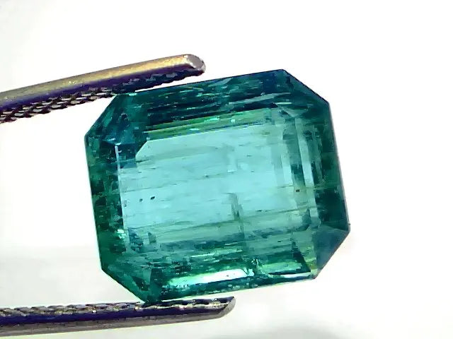 7.55 Ct IGI Certified Untreated Natural Zambian Emerald Gemstone AAA