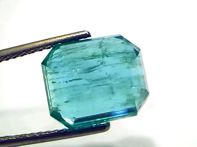 7.55 Ct IGI Certified Untreated Natural Zambian Emerald Gemstone AAA