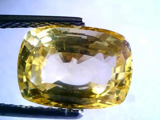 7.59 Ct Unheated Untreted Natural Ceylon Yellow Sapphire Pukhraj