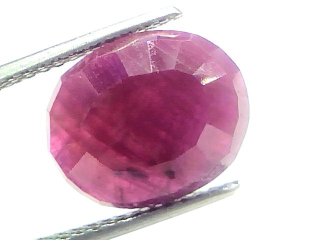 7.63 Ct Certified Unheated Untreated Natural New Burma Ruby 8.38 Ratti Manik