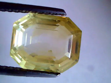 7.64 Ct Unheated Natural Srilankan Yellow Sapphire Pukhraj