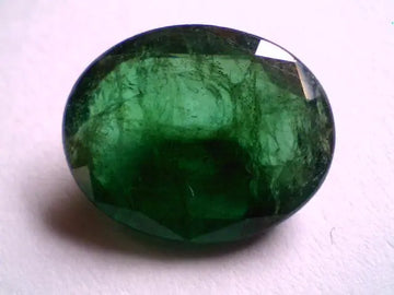 7.69 Ct Natural Untreated Zambian Emerald Gemstone,Real panna