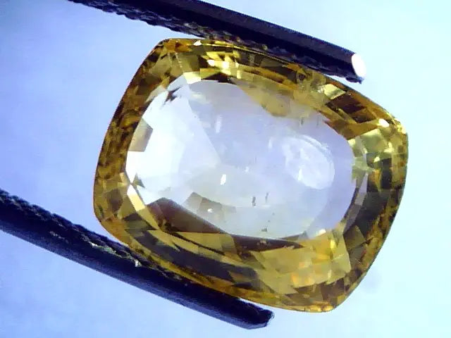 7.76 Ct Unheated Untreted Natural Ceylon Yellow Sapphire Pukhraj