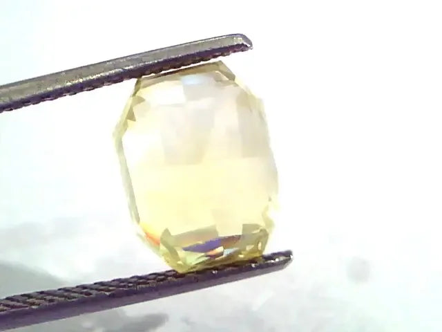 7.77 Ct IGI Certified Unheated Untreated Natural Ceylon Yellow Sapphire - Venus Gems