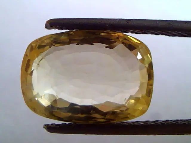 7.86 Ct Unheated Untreted Natural Ceylon Yellow Sapphire Pukhraj