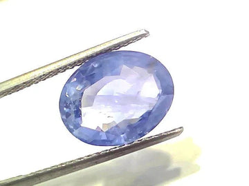 7.89 Ct IGI Certified Unheated Untreated Natural Ceylon Blue Sapphire - Venus Gems