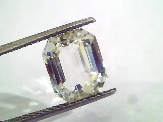 7.90 Ct Unheated Untreated Natural Ceylon White Sapphire Pukhraj