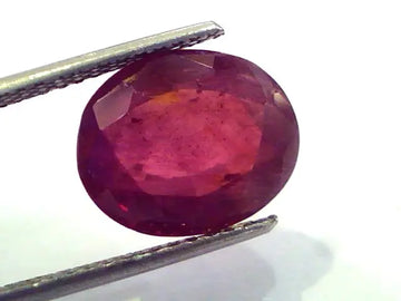 8.06 Ct Natural Ruby Gemstone Manek Gem for Sun (Heated)