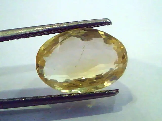 7.95 Ct Unheated Untreated Natural Ceylon Yellow Sapphire Pukhraj