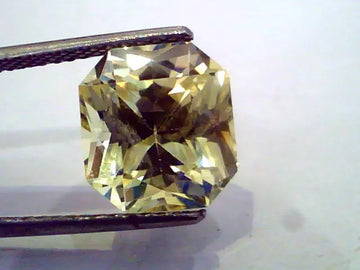 7.96 Ct IGI Certified Unheated Natural Ceylon Yellow Sapphire Gems