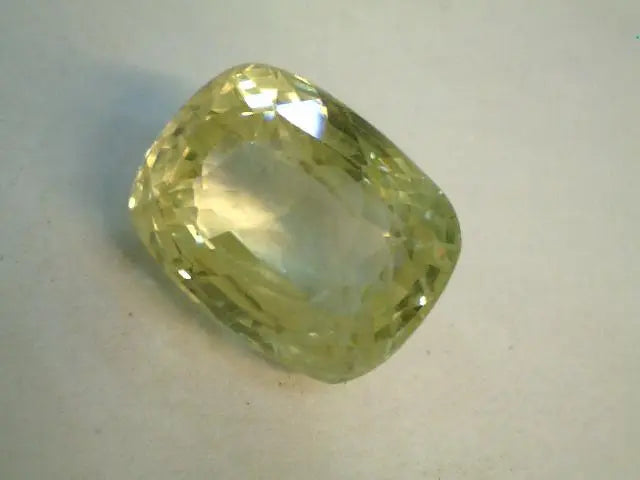 7.81 Carat Unheated Untreated Natural Ceylon Yellow Sapphire
