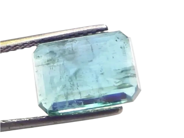 7.30 Ct Certified Untreated Natural Zambian Emerald Gemstone Panna - Venus Gems