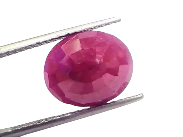 7.56 Ct Certified Unheated Untreated Natural New Burma Ruby - Venus Gems