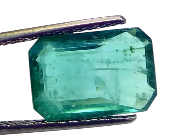 7.29 Ct GII Certified Untreated Natural Zambian Emerald Gemstone AAA - Venus Gems