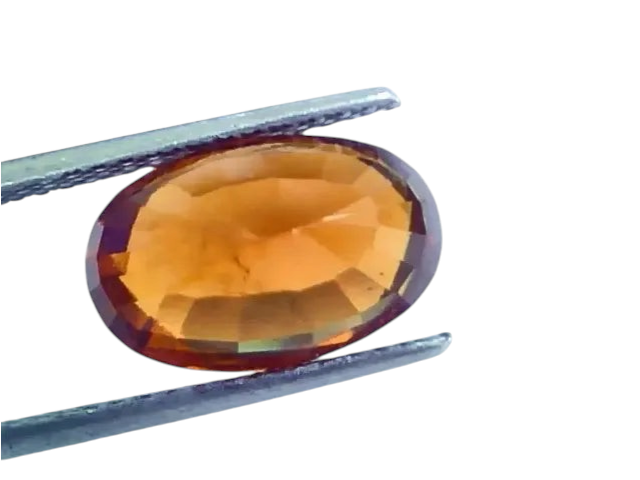 7.05 Ct Untreated Natural Ceylon Gomedh/Hessonite Gemstone - Venus Gems