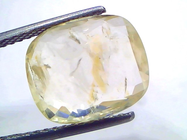 8.00 Ct Certified Unheated Natural Ceylon Yellow Sapphire Pukhraj – 8.79 Ratti