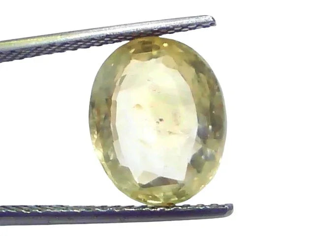 8.05 Ct IGI Certified Unheated Untreated Natural Ceylon Yellow Sapphire - Venus Gems