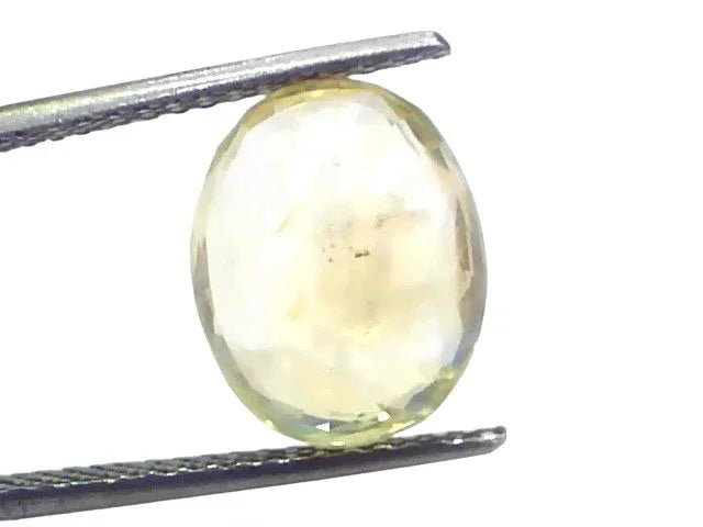 8.05 Ct IGI Certified Unheated Untreated Natural Ceylon Yellow Sapphire - Venus Gems