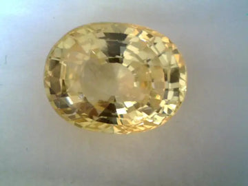 8.06 Ct Unheated Untreated Natural Ceylon Yellow Sapphire A+++++