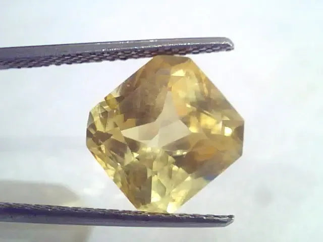 8.08 Ct Unheated Untreated Natural Ceylon Yellow Sapphire AAAAA - Venus Gems