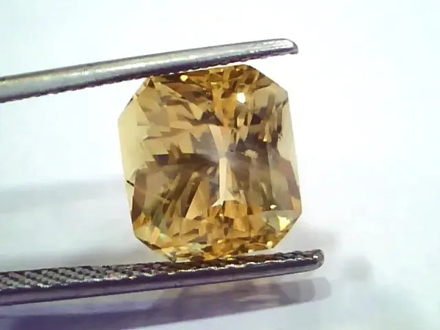 8.22 Ct Unheated Untreated Natural Ceylon Yellow Sapphire AAAAA - Venus Gems