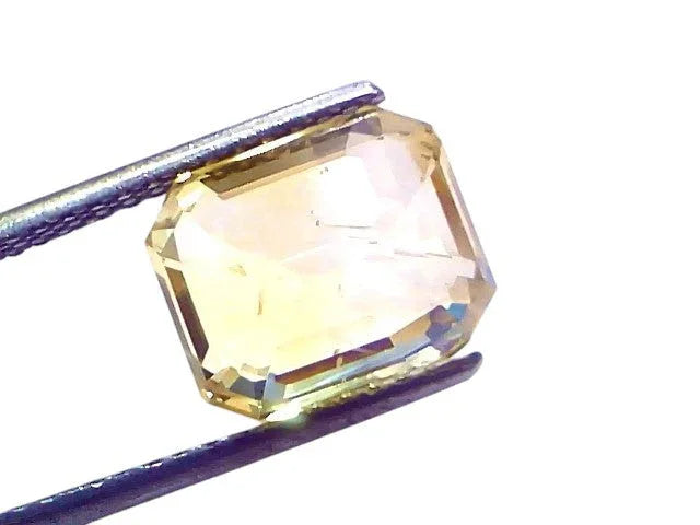 8.09 Ct IGI Certified Unheated Untreated Natural Ceylon Yellow Sapphire AAAA - Venus Gems