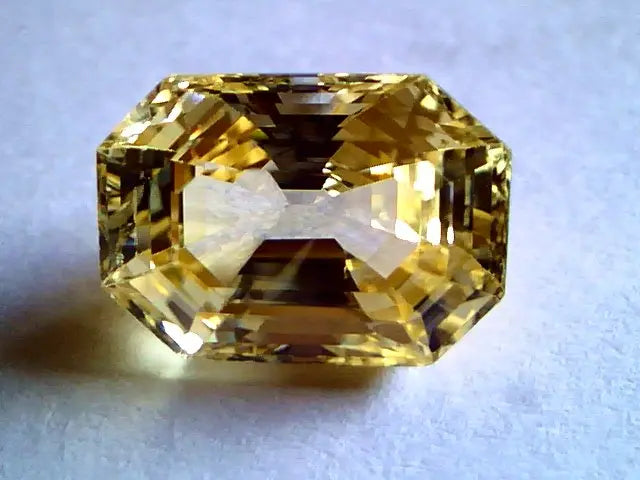 8.10 Ct Topcut Unheated Untreated Natural Ceylon Yellow Sapphire