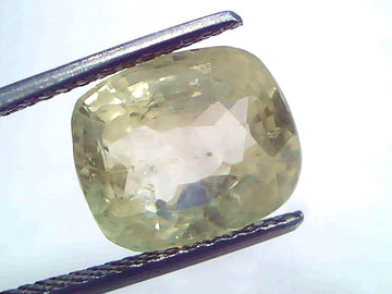 8.11 Ct Certified Unheated Natural Ceylon Yellow Sapphire Pukhraj – 8.91 Ratti