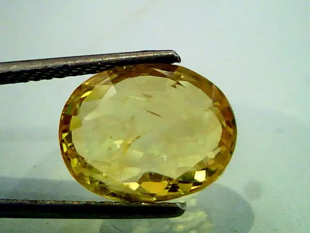 8.20 Ct Unheated Untreated Natural Ceylon Yellow Sapphire A+++++