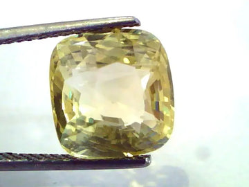 8.22 Ct Unheated Untreated Natural Ceylon Yellow Sapphire/Pukhraj AA