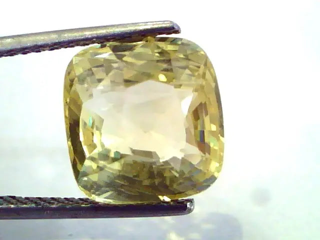 8.22 Ct Unheated Untreated Natural Ceylon Yellow Sapphire/Pukhraj AA