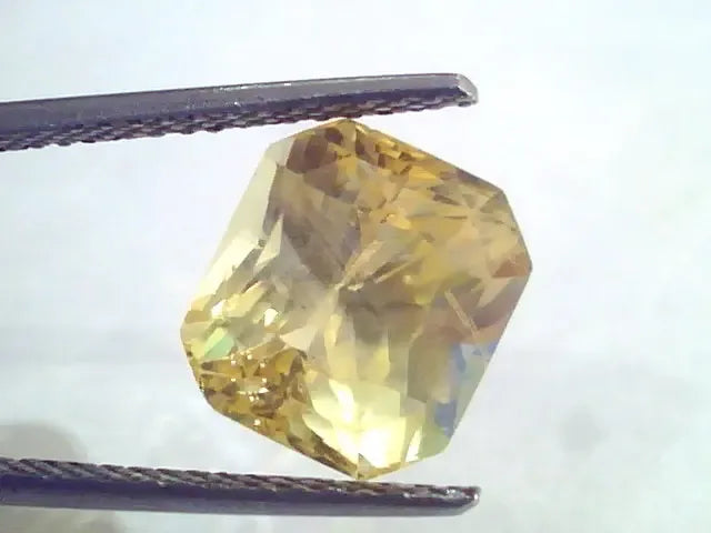 8.22 Ct Unheated Untreated Natural Ceylon Yellow Sapphire AAAAA - Venus Gems