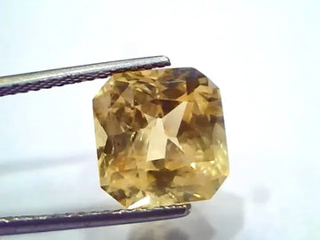 8.08 Ct Unheated Untreated Natural Ceylon Yellow Sapphire AAAAA - Venus Gems