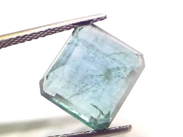 8.23 Ct Certified Untreated Natural Zambian Emerald Gemstone Panna