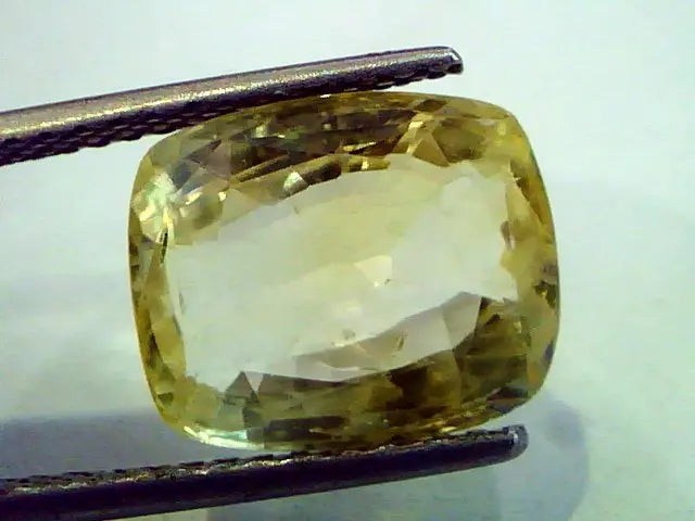8.32 Ct Certified Unheated Untreated Natural Ceylon Yellow Sapphire