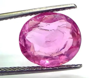 8.27 Ct GII Certified Unheated Untreated Natural Old Burma Ruby AAA - Venus Gems