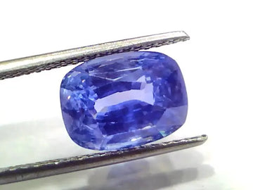 8.28 Ct IGI Certified Unheated Untreated Burma Blue Sapphire AAAAA