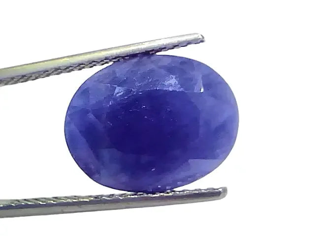 8.29 Ct Certified Unheated Untreated African Blue Sapphire Neelam Stone - Venus Gems