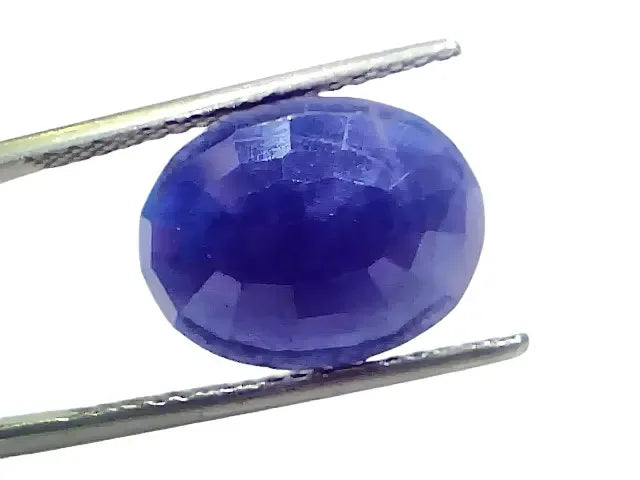 8.29 Ct Certified Unheated Untreated African Blue Sapphire Neelam Stone - Venus Gems