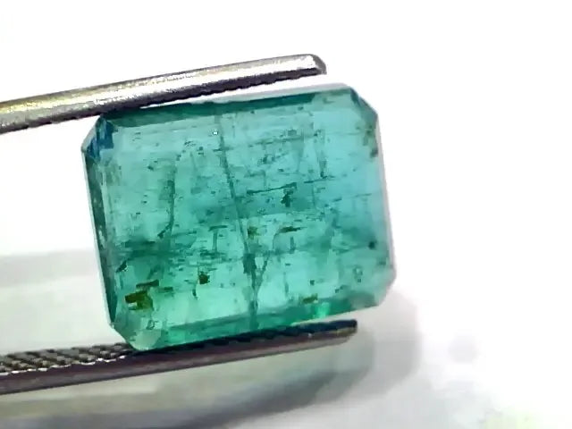 8.28 Ct GII Certified Untreated Natural Zambian Emerald Gems AAA - Venus Gems