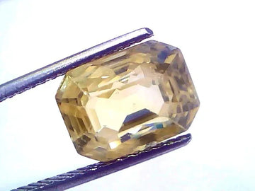 8.32 Ct GII Certified Unheated Untreated Natural Ceylon Yellow Sapphire Pukhraj - Venus Gems